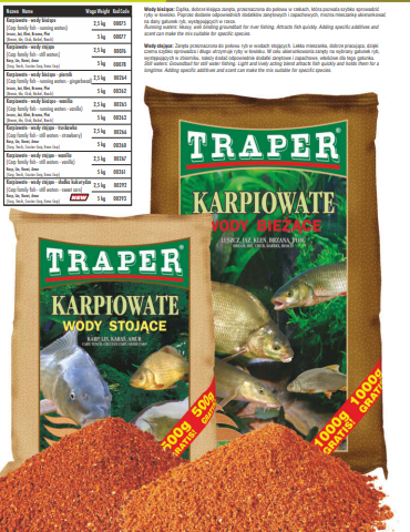 Karpiowate - wody stoj1ce - truskawka 5KG 00260