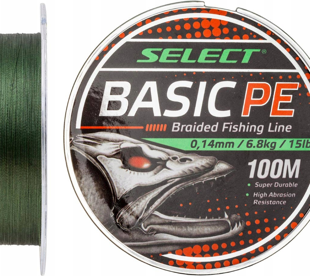 Select Basic PE 100m(ciemnoziel.)0.14mm 15lb/6,8KG
