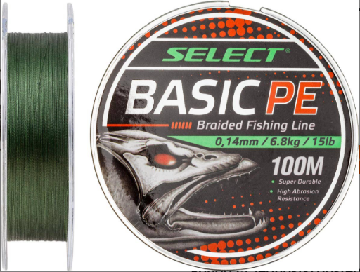 Select Basic PE 100m (ciemnozielony) 0.26mm 45lb