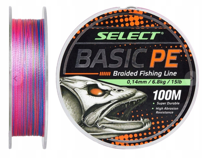 Select Basic PE 150m (multicolor) 0.18mm 22lb9.9kg