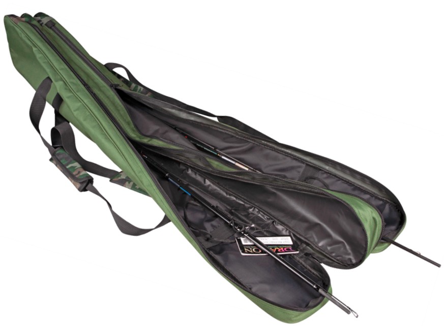 DWUKOMOROWY POKROWIEC NA WĘDKI DRAGON 130CM