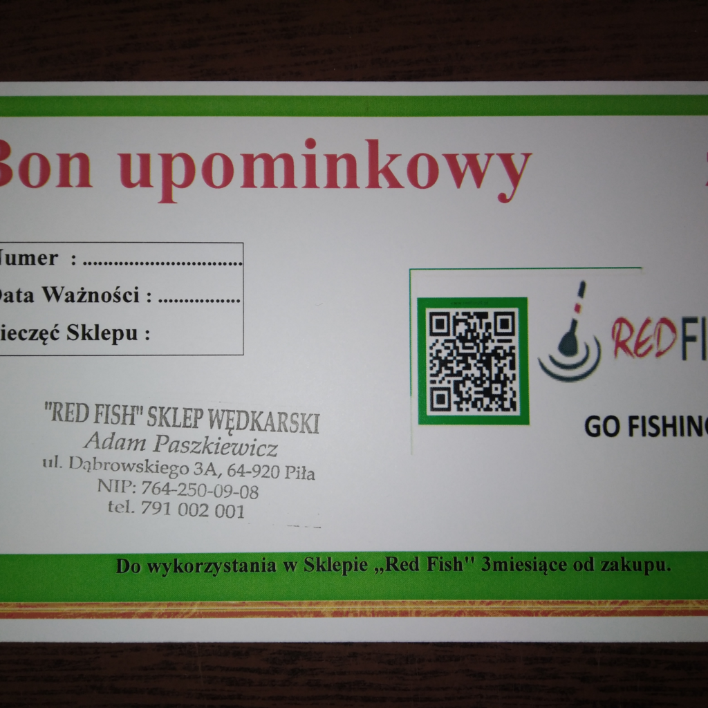 BON PODARUNKOWY WERSJA PAPIEROWA 100