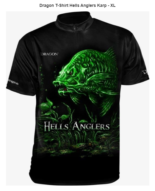 KOSZULKA DRAGON HELLS ANGLERS KARP XL